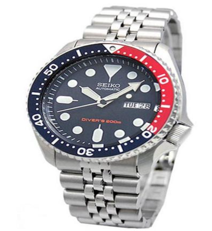 H75-Seiko 5 Sport Automatic Driver 200m นาฬิกาข้อมือผู้ชาย สีเงิน สายสแตนเลส รุ่น SKX009K2