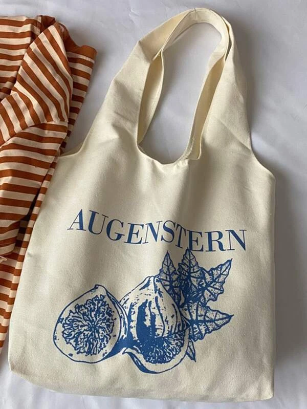 กระเป๋าช้อปปิ้ง พิมพ์ ตัวอักษร n-80