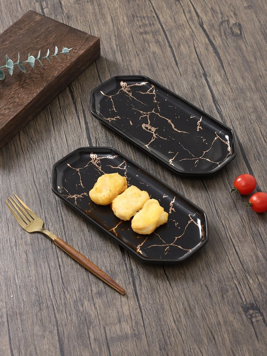 จาน ลาย หินอ่อน 1 ชิ้น ff-26