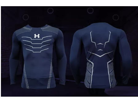 FJ24-เสื้อแขนยาวรัดกล้ามเนื้อ บอดี้ฟิตUN เสื้อแขนยาวกีฬาออกกำลังกาย เสื้อผ้าแขนยาวกีฬากลางแจ้ง ปั่นจักรยาน เสื้อวิ่ง