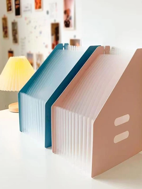 โฟลเดอร์ไฟล์ ที่ขยายได้ สีสุ่ม 1 ชิ้น f-66