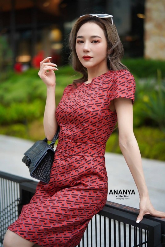 Dress Versace Greca พร้อมกับเข็มขัด  ส-77