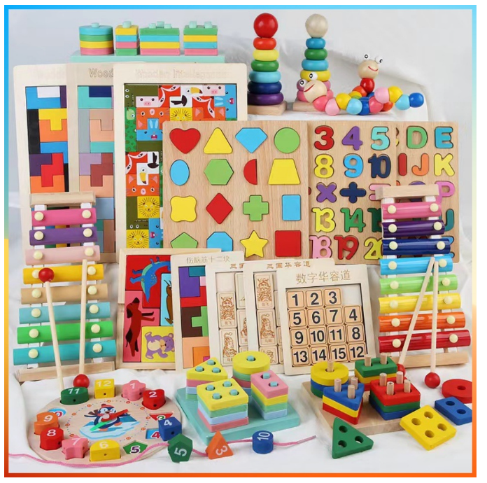 MM64-ของเล่นไม้เด็ก ของเล่นไม้ จิ๊กซอว์ พัฒนาทักษะเด็กๆ