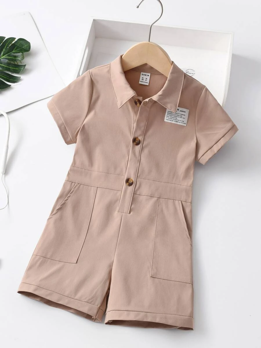 เด็กผู้ชาย เสื้อรอมเปอร์ เสื้อเชิ้ต กางเกงขาสั้น แพทช์ ตัวอักษร b-40