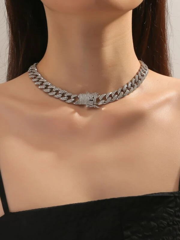 สร้อยคอ ตกแต่ง เพชรคิวบิกเซอร์โคเนีย kk-191