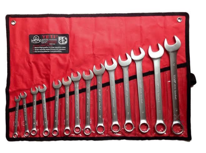 M-81 ประแจแหวนข้าง YETI (เยติ) 14 ตัว/ชุด