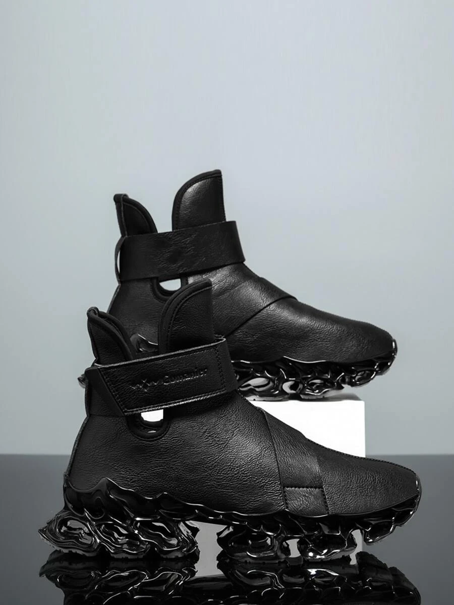 ผู้ชาย รองเท้ากีฬา ลายนูน ตัวอักษร เมจิกเทป z39-46 m-8