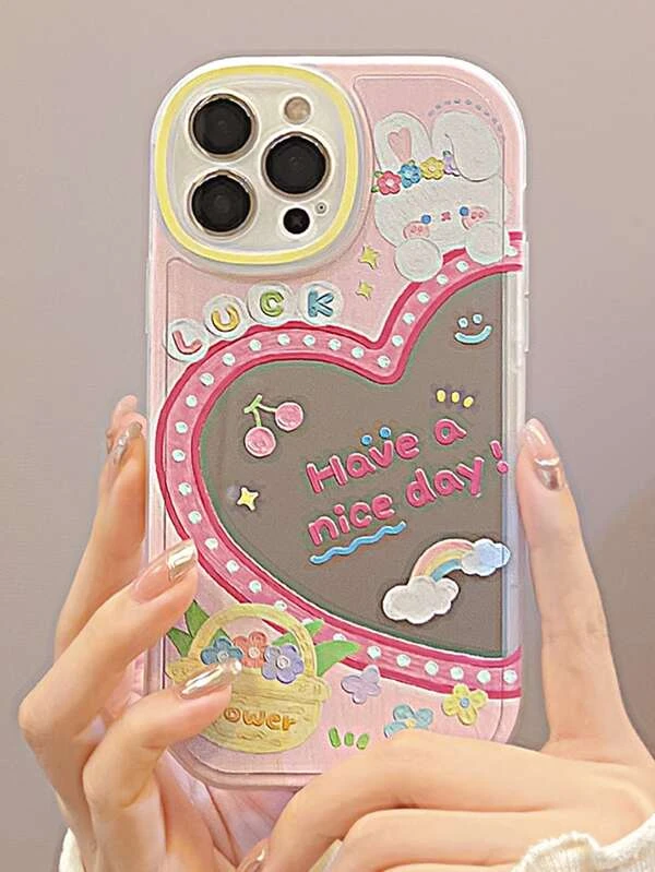 เคสโทรศัพท์กระจก ภาพ การ์ตูน ค-25