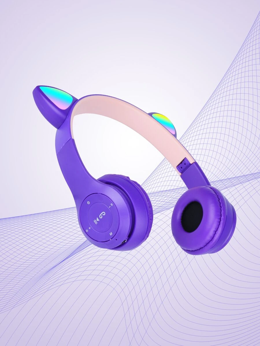 ชุดหูฟัง ตกแต่ง หูแมว ไร้โครง 1 ชิ้น เหมาะกับ Bluetooth  dd-14