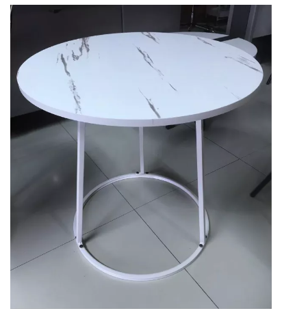 SA40-โต๊ะกลางโซฟา โต๊ะกลมขาวง โต๊ะกาแฟ โต๊ะข้าง ห้องนั่งเล่น ขนาด64*62*7cm// C04-1W