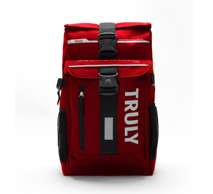 (ป#013) กระเป๋าเป้ BACKPACK TRULY BAG รุ่นแบกสีแดง