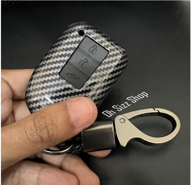 K55-เคสรีโมทรถ Toyota Yaris 2022 ลายเคฟล่า รุ่นสามารถถอดกุญแจในรีโมทได้ ทำให้รีโมทรถยนต์คุณใหม่ตลอดเวลา ช่วยถนอมรีโมท