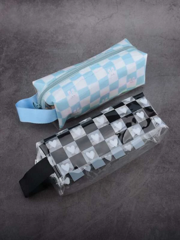 กล่องดินสอ ลายสก็อต สุ่ม 1 ชิ้น  g-66