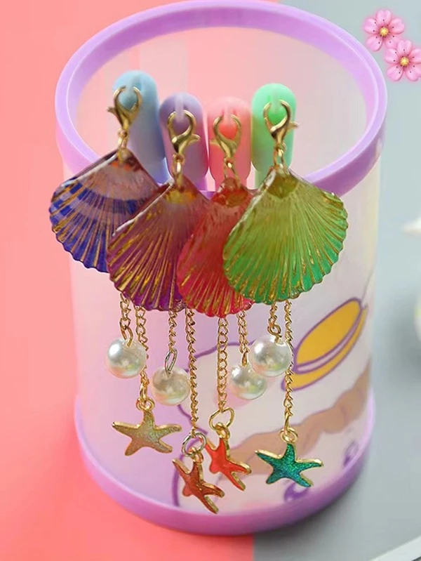 ปากกาเจล เปลือกหอย & ปลาดาว ตกแต่ง สุ่ม 1 ชิ้น s-3