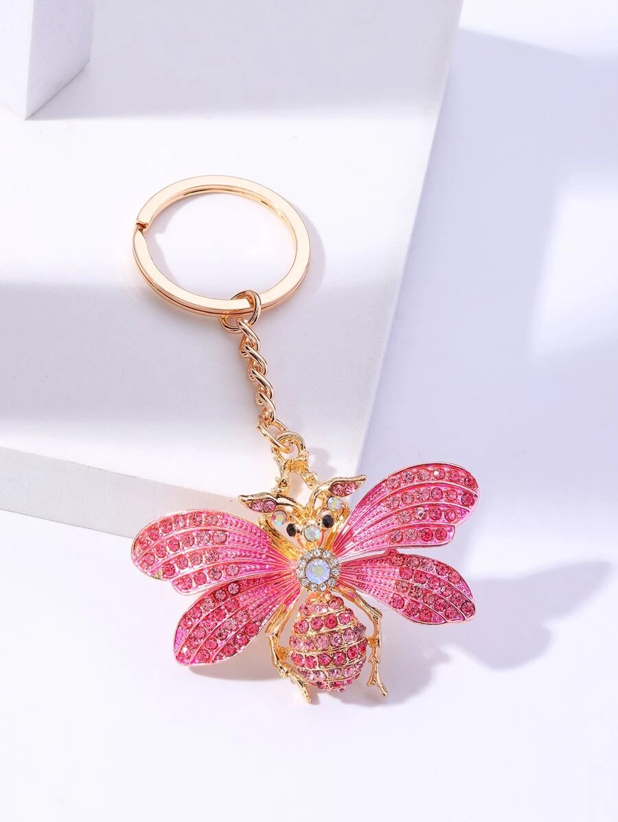 พวงกุญแจ พลอยเทียม จี้ รูปสัตว์ k-039