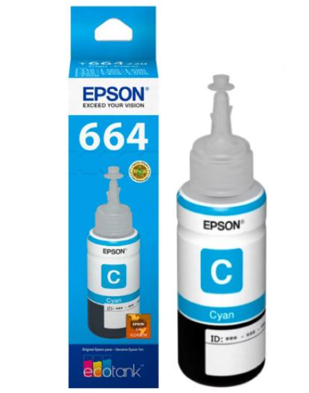 DA79-EPSON 664 CYAN T664200 INK CYAN ORIGINAL