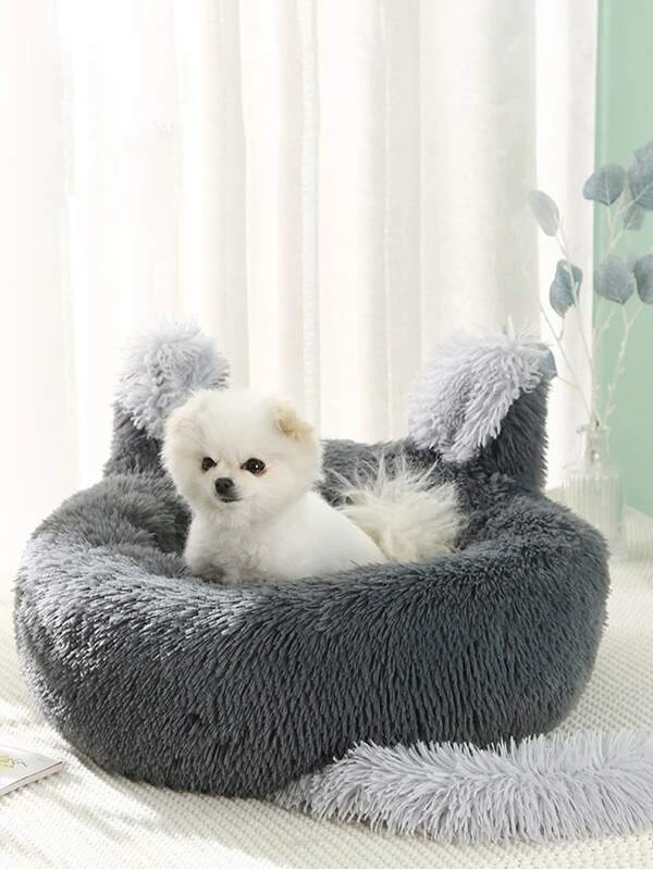 เตียง สัตว์เลี้ยง การ์ตูน ตกแต่ง หู ผ้าพลัช 1 ชิ้น  j-13