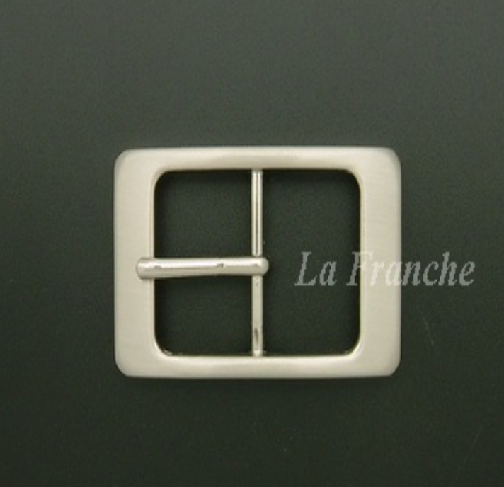 MAN57-หัวเข็มขัดแกนกลางสีนิกเกิ้ล, ขนาด 1.2 นิ้ว - code 2n04002