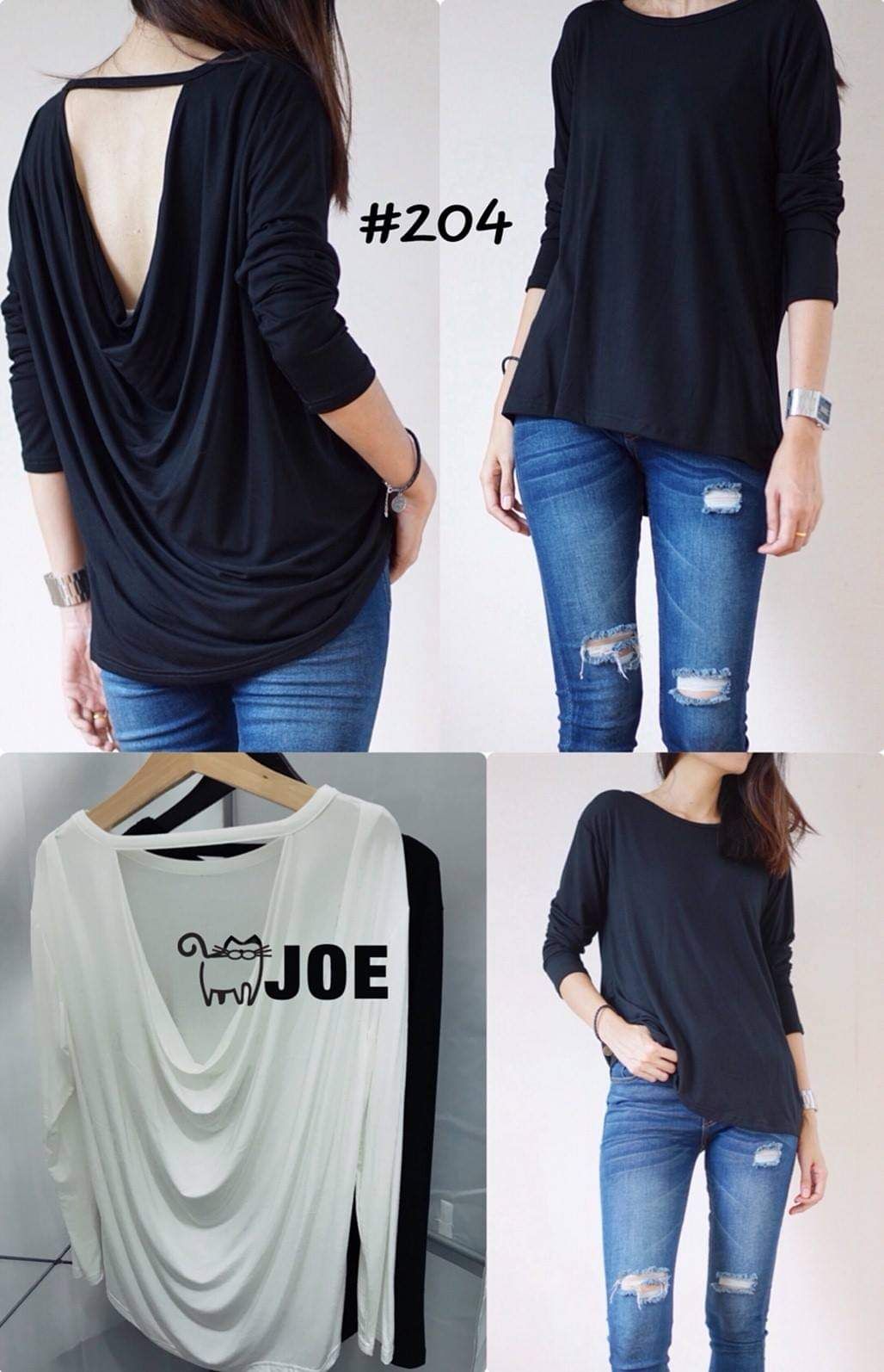 เสื้อแขนยาว  หลังถ่วง  #204