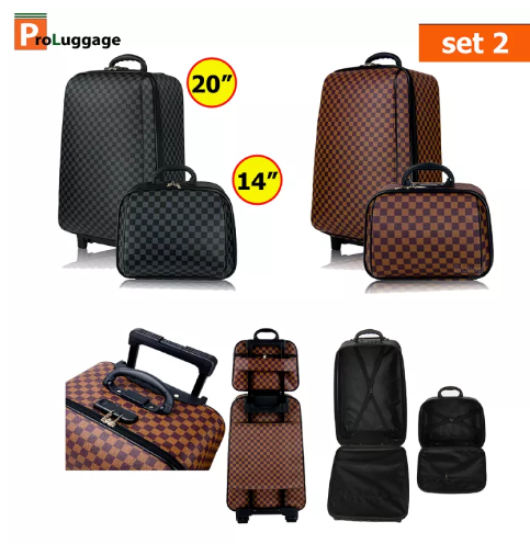 BAG37-Wheal กระเป๋าเดินทาง เซ็ทคู่ 20 นิ้ว/14 นิ้ว Louise Brown รุ่น 06120