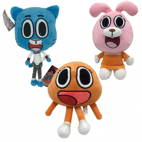 N36-Amazing World Gumball 1ชิ้น25ซมตุ๊กตาการ์ตูนน่ารักโลกที่น่าตื่นตาตื่นใจลูกบอลดาร์วิน Anais ตุ๊กตาผ้าขนกระต่ายตุ๊กตาของเล่นยัดใส้แบบนุ่มของขวัญคริสต์มาสสำหรับเด็ก