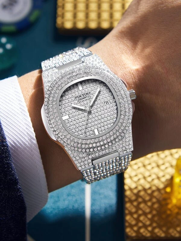 ผู้ชาย กันน้ำ นาฬิกาควอตซ์ พร้อม นาฬิกาข้อมือ หัวเข็มขัด เครื่องมือกำจัด น-64