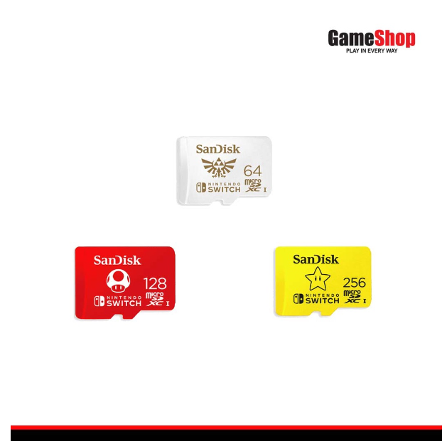 RE38-Sandisk Micro SDXC Card 64GB/128GB/256GB for Nintendo Switch