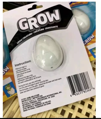 N19-ไข่แช่น้ำงานแท้ โตจริง 600% ไข่ฟัก โตหลายเท่า แช่ (5)วันเท่านั้นพร้อมส่งจากไทย