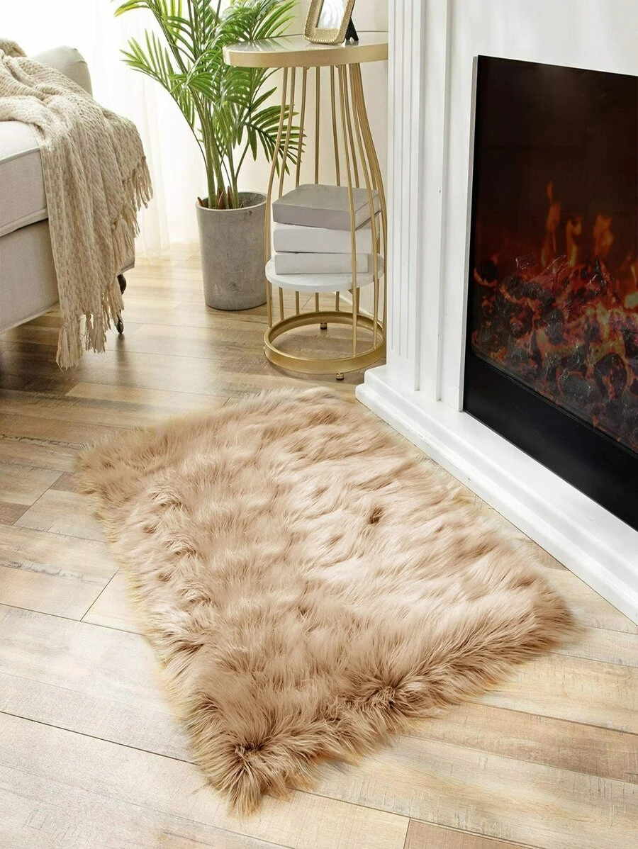 พรม สีพื้น ปุกปุย 1 ชิ้น  ii-85