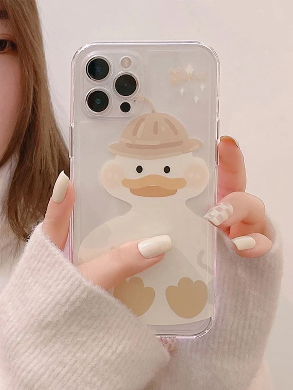 เคสโทรศัพท์ ลานปริ้นการ์ตูนเป็ด c-40