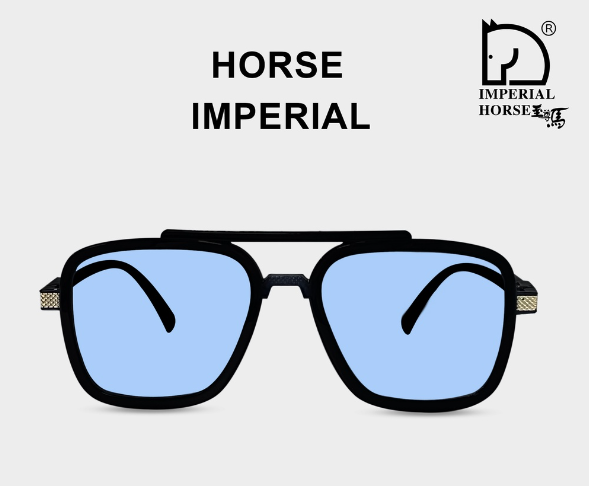 TOP97-Imperial Horse ใหม่ แว่นตากันแดด กรอบทรงกลม สไตล์เกาหลี สําหรับผู้ชาย GS003