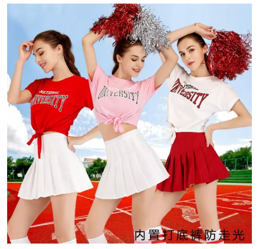 SE87@ชุดเชียร์ลีดเดอร์เชียร์ลีดเดอร์สำหรับนักเรียนแบบใหม่ชุดทำการแสดงชุดแอโรบิคสำหรับกลุ่มผู้หญิงชุดทำการแสดงแจ๊สแดนซ์