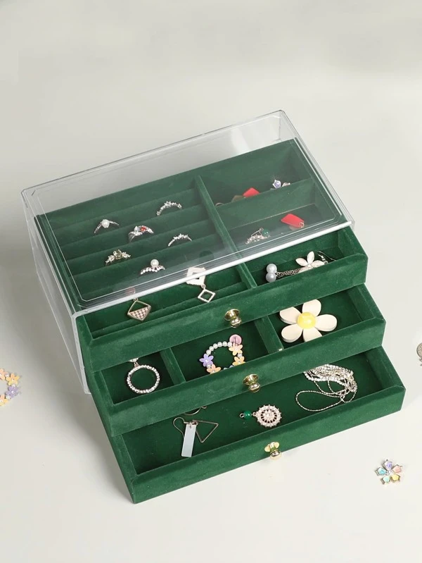 กล่องเก็บเครื่องประดับ หลายกริด 1 ชิ้น i-56