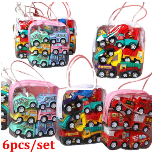 TOY57-6pcs รถของเล่น ขนาดเล็ก สําหรับเด็ก รถสะสม รถของเล่น โมเดลรถ