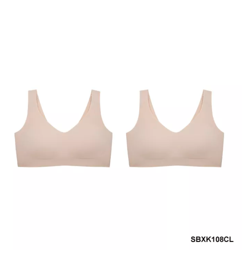 BRA93 [จ่าย 1 ชิ้น ได้ 2 ชิ้น] Sabina เสื้อชั้นใน Seamless (ไม่มีโครง) รุ่น Soft Collection รหัส SBXK108 สีเนื้อ (ได้รับสินค้าทั้งหมด 2 ชิ้นค่ะ)