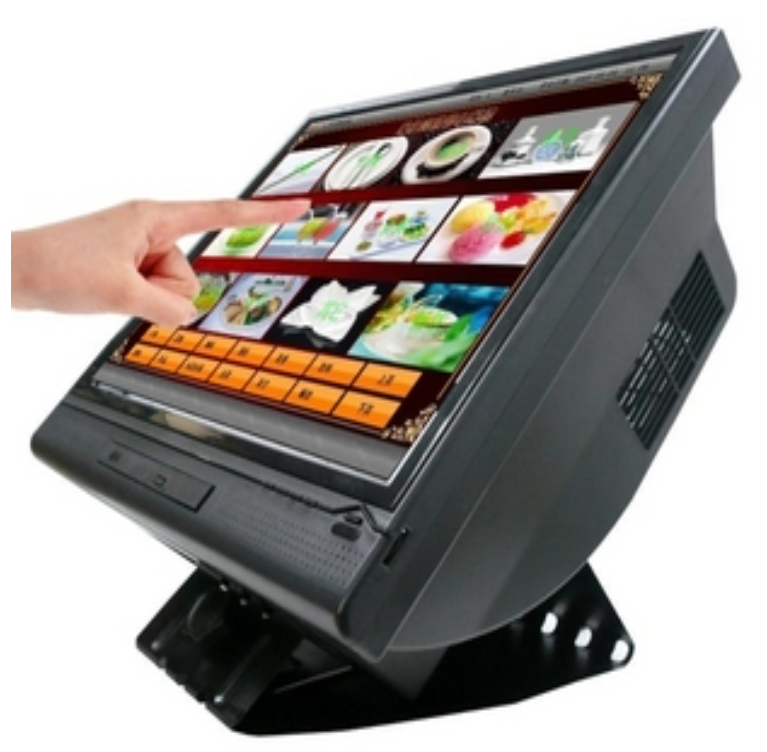 B20-LCD ขนาด 15 แบบ Tuch Screen นิ้วสัมผัส - One POS PC AtomD425/1G/80G