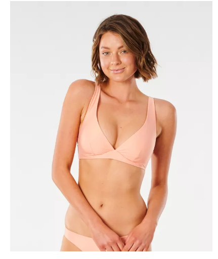 S89 RIP CURL เซ็ตชุดว่ายน้ำ บิกินี่ GSIEK9 CLS SURF ECO D-DD PLUNGE TOP W21