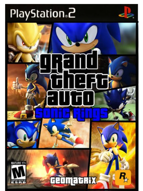 TM08-แผ่นเกมส์PS2 GTA San Andreas:Sonic Rampage เกมเพล2 gta san sonic ps2