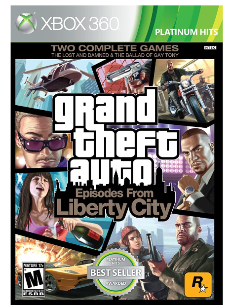 TM30-Grand Theft Auto 4 Episodes From Liberty City xbox360 [Region Free] แผ่นเกมXbox360 แผ่นไรท์สำหรับเครื่องที่แปลงแล้ว GTA