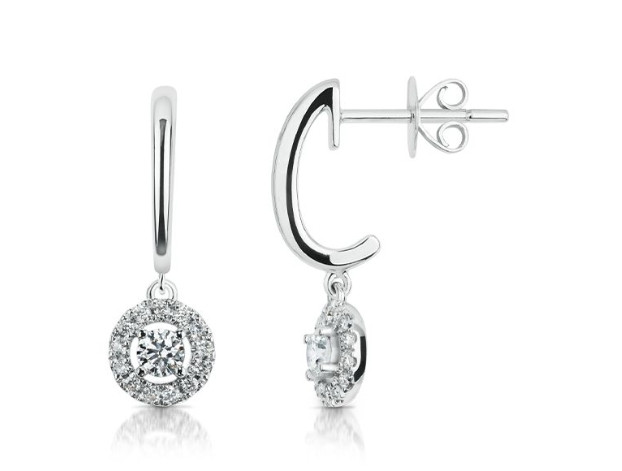 Classic Diamond Drop Earrings