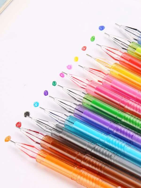 ปากกาลูกลื่น สุ่ม พลาสติก 6 ชิ้น s-70