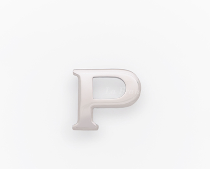 MAN97-หัวเข็มขัดสแตนเลส อักษร P (เฉพาะหัว)