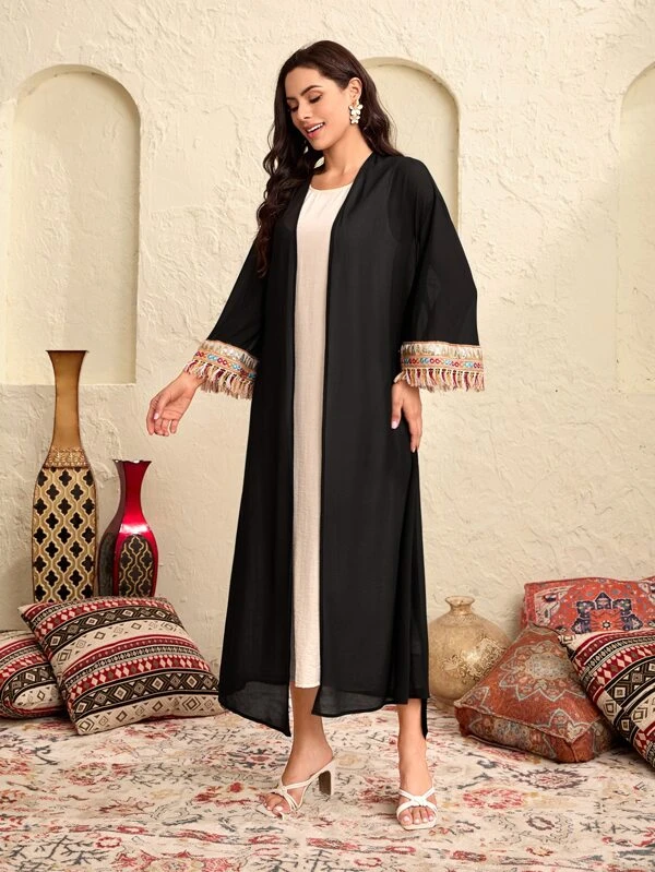 กิโมโน เย็บเลื่อม ขอบฝอย แต่งเข็มขัด  mm-248