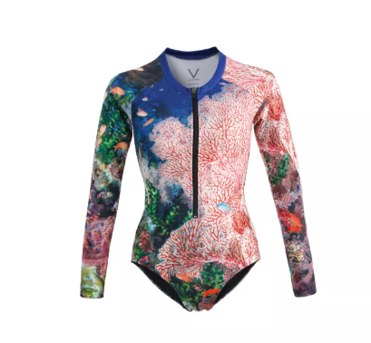 VA10-SS2023 KOMODO BODYSUIT ชุดว่ายน้ำ บอดี้สูทแขนยาว มีฟองน้ำในตัวผ้าหนา กัน UV UPF 50+