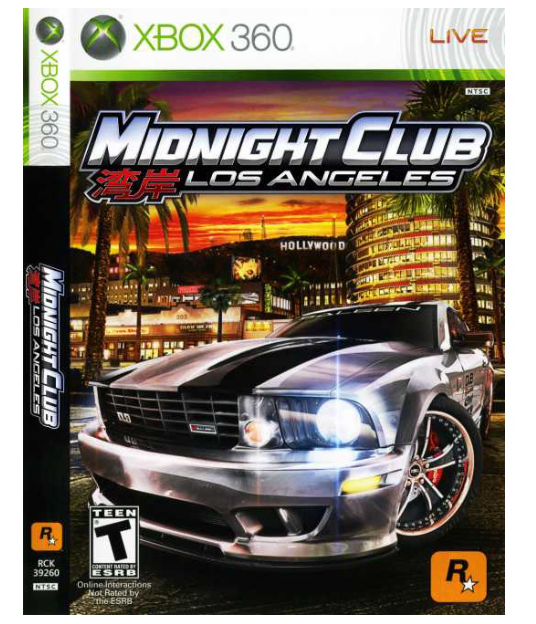GA31-Midnight Club: Los Angeles (Xbox 360)แผ่นเกมส์ Xbox 360 เกมรถแข่ง แผ่นไรท์เล่นได้กับเครื่องที่แปลงแล้ว
