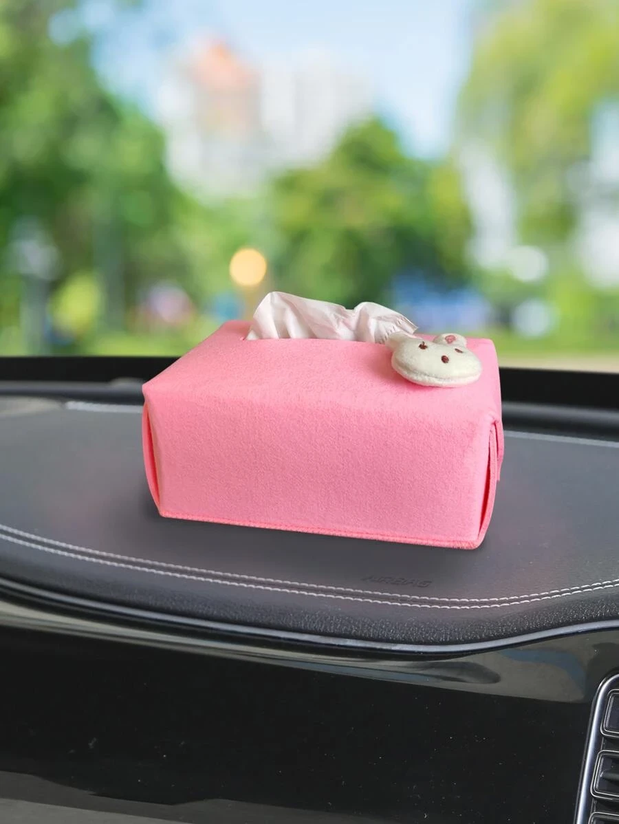 กล่องทิชชู่ ในรถยนต์ ตกแต่ง กระต่าย 1 ชิ้น  nn-198