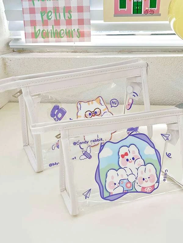 กล่องดินสอ กราฟฟิค การ์ตูน สุ่ม 1 ชิ้น  g-56