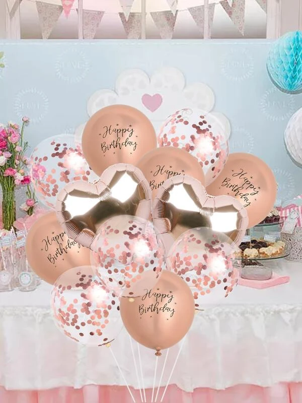 ชุด ลูกโป่งตกแต่ง ปาร์ตี้วันเกิด 12 ชิ้น p-96