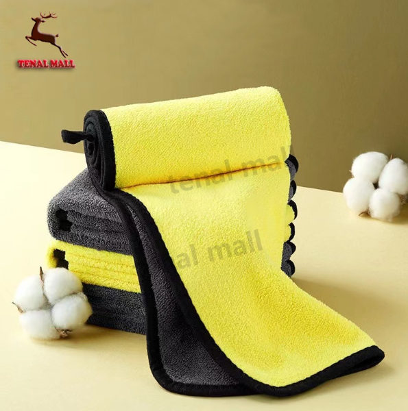 GX101-ผ้าไมโครไฟเบอร์ 3D ผ้าเช็ดรถ ผ้าขี้ริ้ว ผ้าเช็ดทำความสะอาด หนาพิเศษ ล้างรถ ผ้าเช็ดเอนกประสงค์ ผ้าเอนกประสงค์ ซับน้ำไว