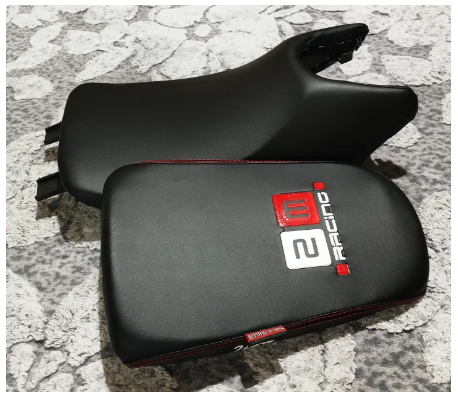 FU41-เบาะปาด หนังคุณภาพโรงงาน รุ่น HONDA LS NEW(ใหม่)หนังเรดเดอร์ หนังด้าน ด้ายแดง งานสวยคุณภาพดี เบาะแต่ง เบาะมอเตอร์ไซด์ เบาะ2M งานคุณภาพ